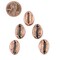 TheBeadChest Copper Cowrie Shells (Set of 5): Metal Beads for DIY Crafts & Jewelry-Making Inspired by African Sea Shells